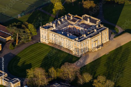 Aerial shot of the Kimbolton Castle in the UK during daylight photo