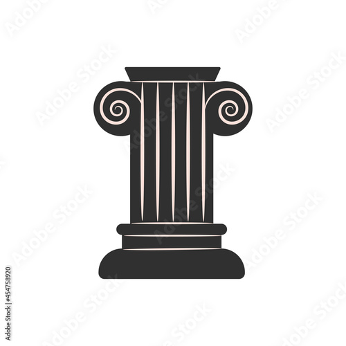 antique column logo element
