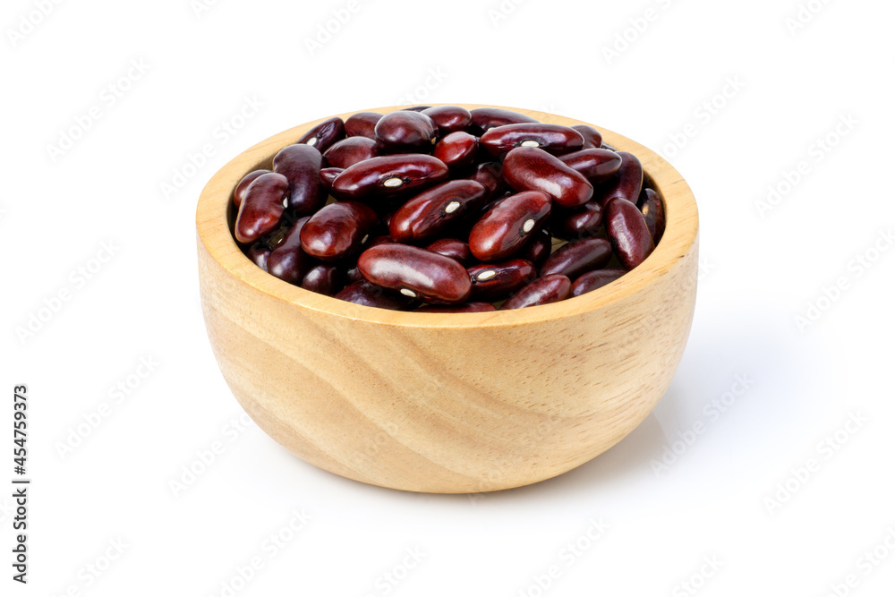 bowl of red kidney beans on white bowl of red kidney beans on white