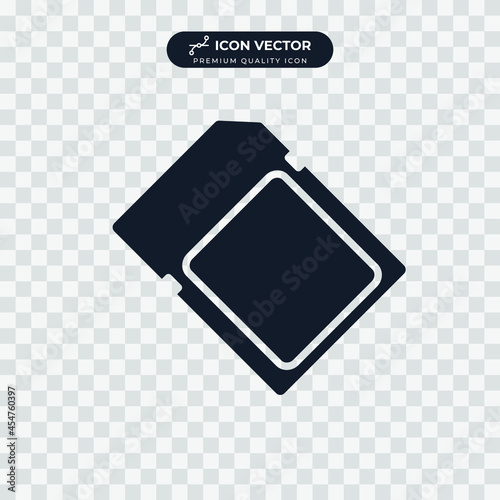 micro sd card icon symbol template for graphic and web design collection logo vector illustration