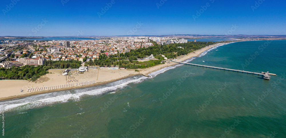 Aerial view to city of Burgas