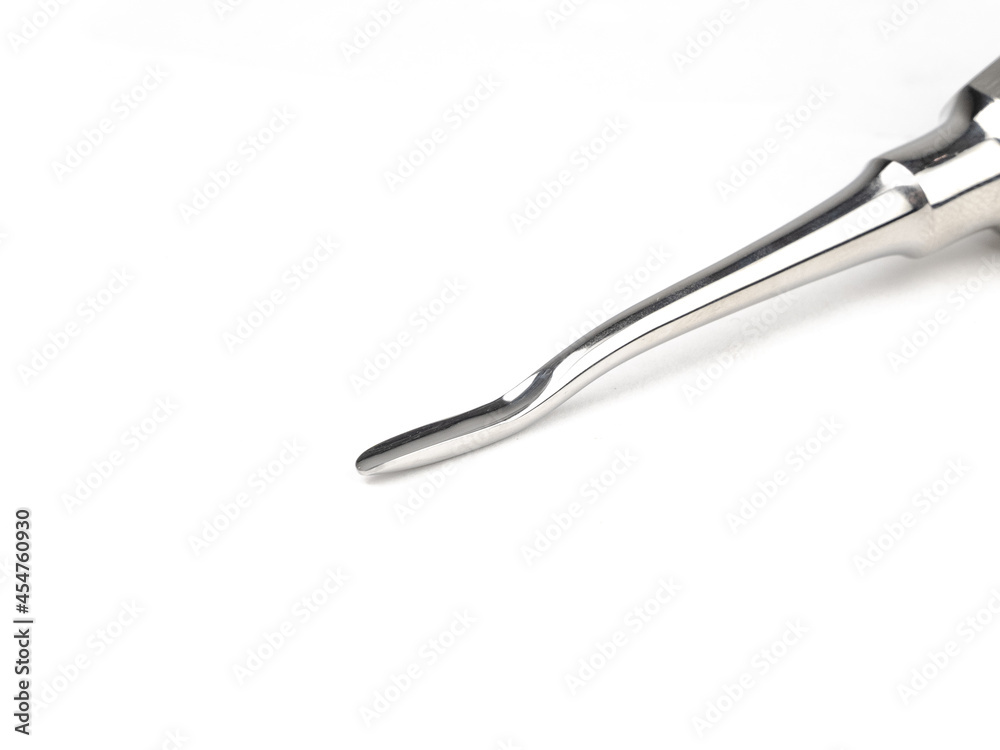 steel surgical blade on a white background steel surgical blade on a white background