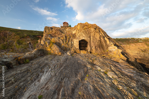 Sharrow Point Grotto Whitsand Bay Cornwall photo