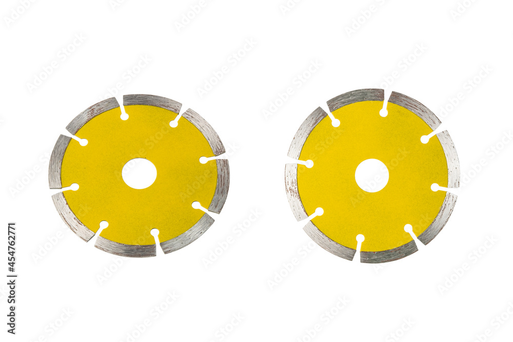 Fototapeta premium Grinder disc,diamond cutting wheel isolated on white background with Clipping Path