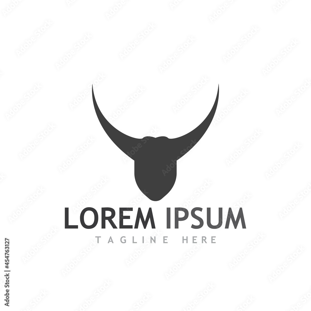 Obraz premium Taurus Logo Template vector icon illustration design