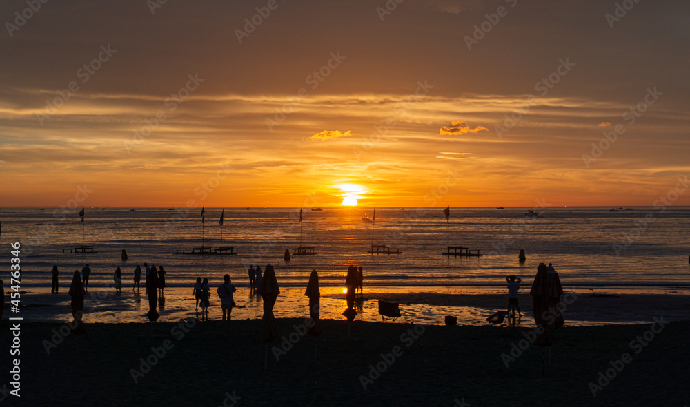 Fototapeta premium sunset on the beach