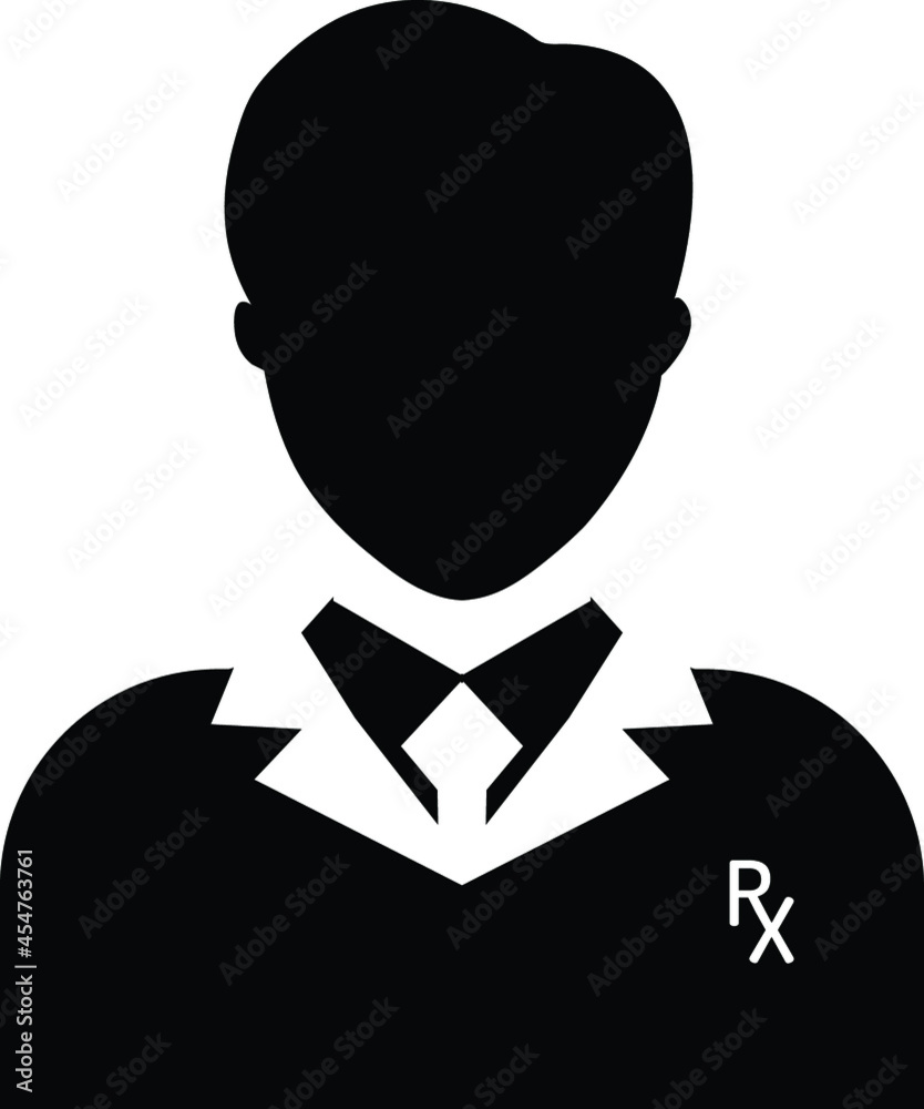 Pharmacist icon design graphic vector illustration Pharmacist icon design graphic vector illustration