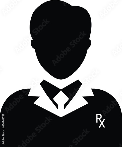 Pharmacist icon design graphic vector illustration 