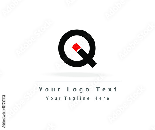 Letter Q Vector Logo Template Illustration Design. IQ I Q Colorful Letter Design with Creative Origami Circle Vector.