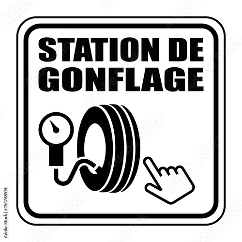 Logo station de gonflage.