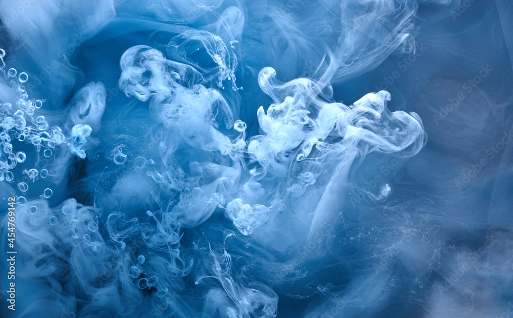 Abstract blue ocean sea background, indigo ink sky, liquid azure paint underwater, swirling smoke wallpaper Abstract blue ocean sea background, indigo ink sky, liquid azure paint underwater, swirling smoke wallpaper