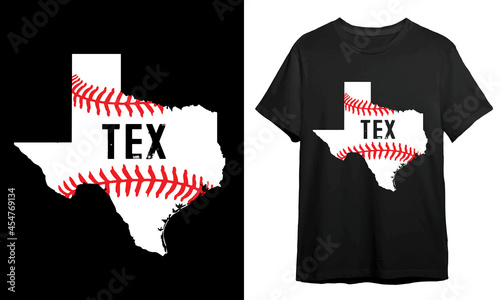 Texas Softball, Softball T-shirt Design, T-shirt Design Idea, Typography Design, 