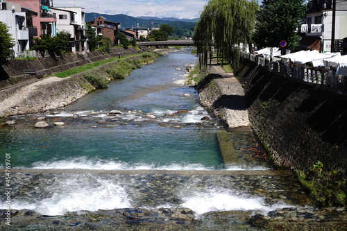 HIda Takayama, Gifu prefecture, Japanese old town. sightseeing spot. photo