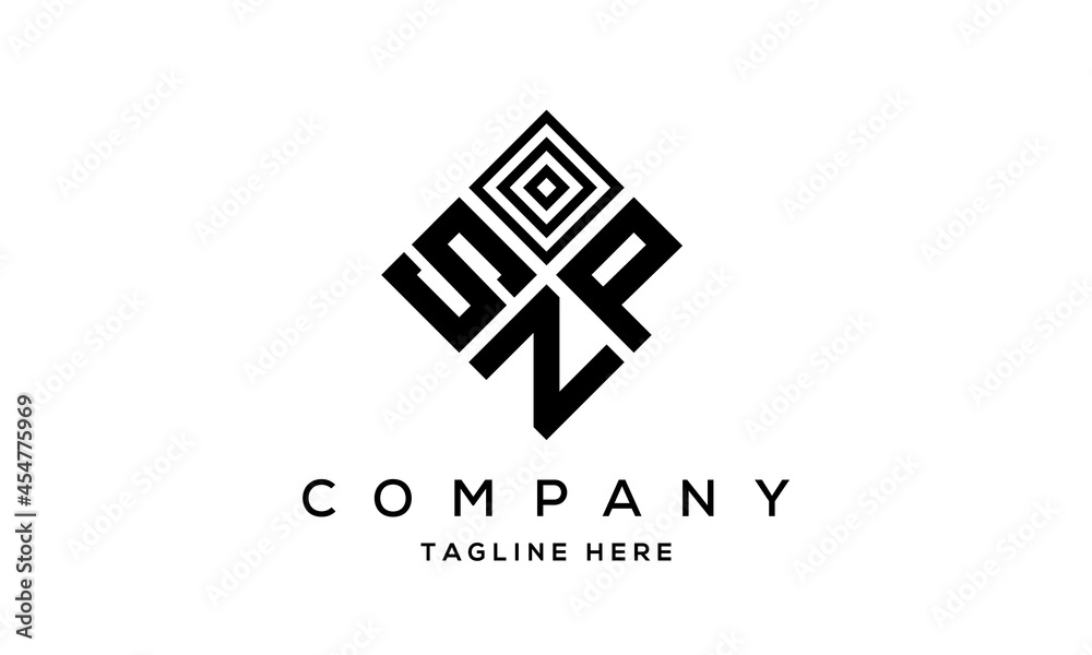 SPN square three latter logo vector SPN square three latter logo vector