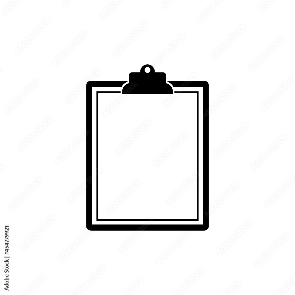 Blank clipboard icon isolated on white background Blank clipboard icon isolated on white background