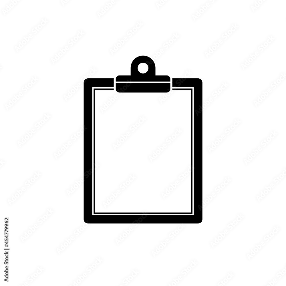 Blank clipboard icon isolated on white background Blank clipboard icon isolated on white background