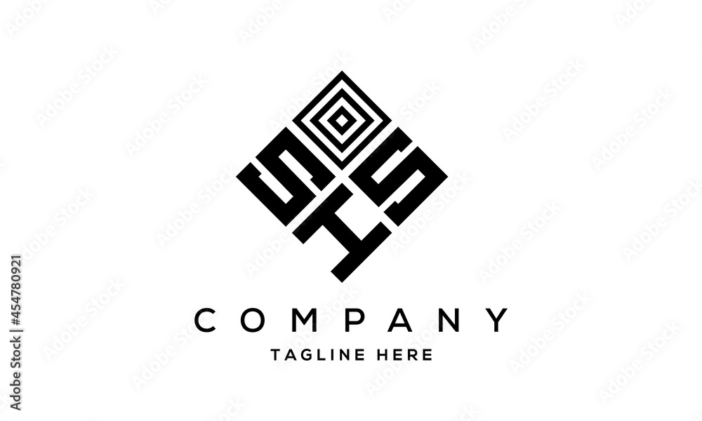 SSH square three latter logo vector SSH square three latter logo vector