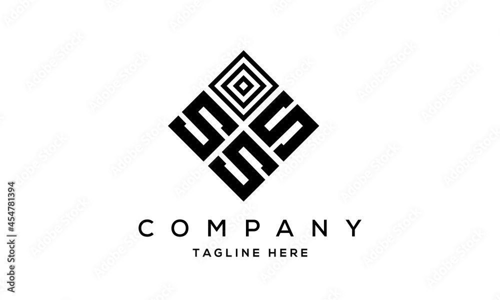 SSS square three latter logo vector SSS square three latter logo vector