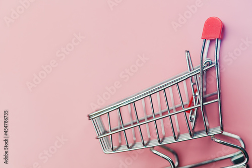 Shopping cart or trolley on...