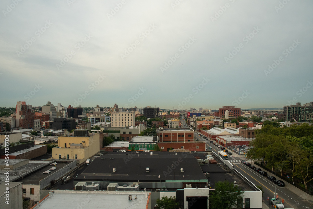 Rooftop view of Third Ave Brooklyn as it heads through Gowanus on the way to Bay Ridge