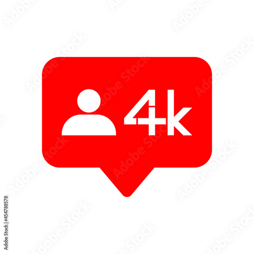 4k follower icon