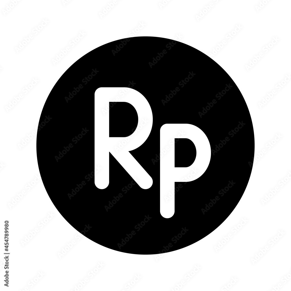 Illustration vector graphic icon of Indonesia Rupiah currency. Solid Style Icon. Vector illustration isolated on white background. Perfect for website or application design. Illustration vector graphic icon of Indonesia Rupiah currency. Solid Style Icon. Vector illustration isolated on white background. Perfect for website or application design.