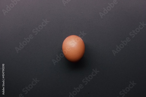 egg on black background photo