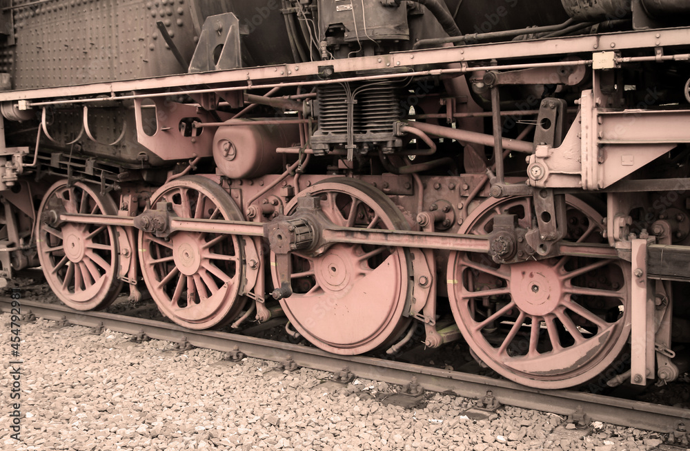 Ansichten von einer alten Diesellok auf einem Abstellgleis Ansichten von einer alten Diesellok auf einem Abstellgleis