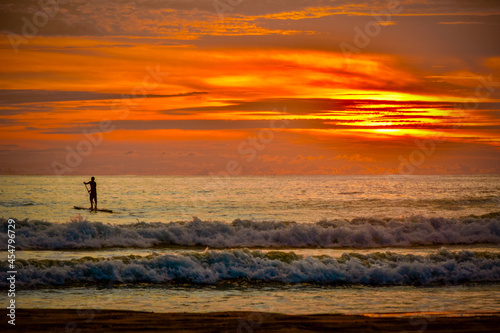 sunset on the beach