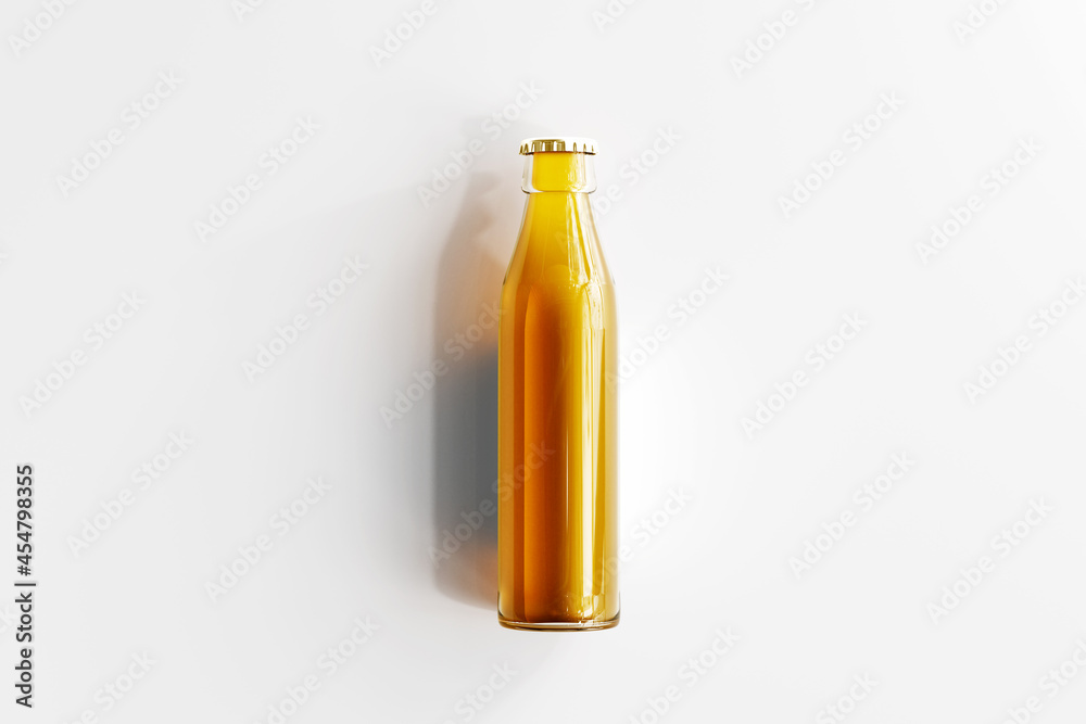 Glass Beverage Bottle with Empty Label Glass Beverage Bottle with Empty Label