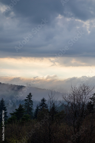 hills after rain