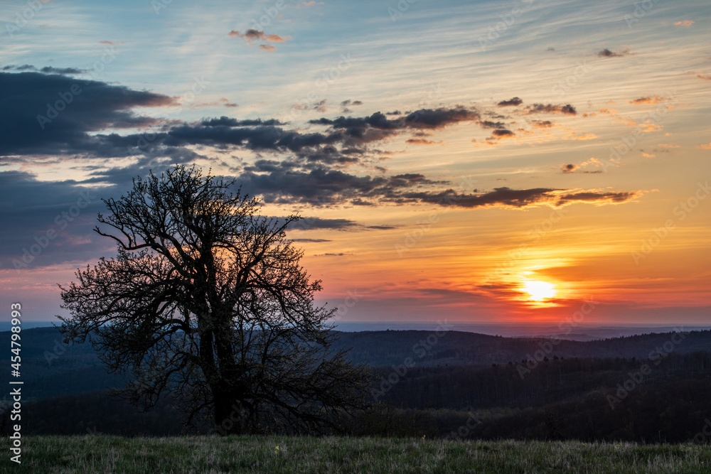 sunrise over the mountains