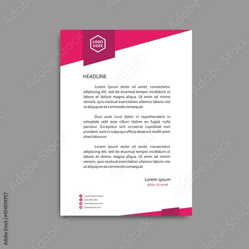 Letterhead Template Design, can be used immediately