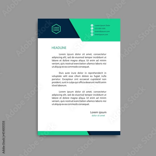 Letterhead Template Design, can be used immediately