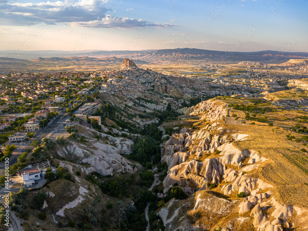 flight of balloons in Cappadocia. Turkey, Aug 2021