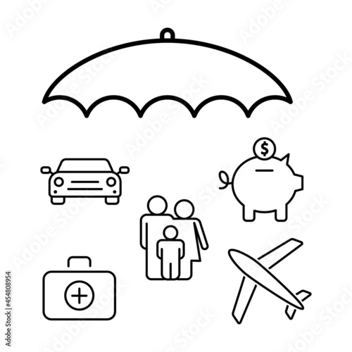 Insurance concept. Vector illustration