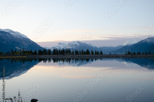 peaceful morning mountain lake © Brandan
