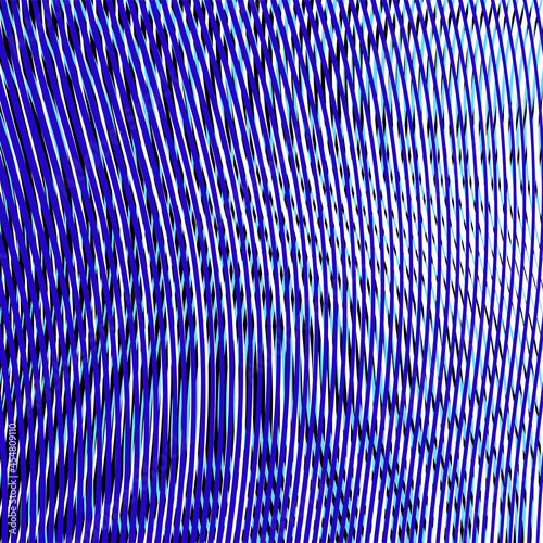 Geometric abstract vector blue abstract background with linear moire 3d effect. Calm wavy backdrop saver for web design, business card, mobile apps, banner, poster, packs.