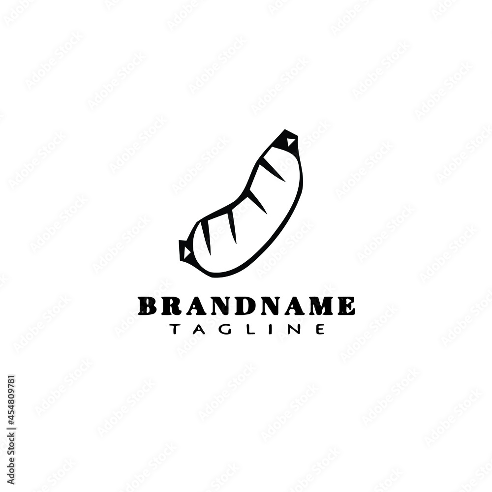 sausage logo cartoon design icon vector concept sausage logo cartoon design icon vector concept