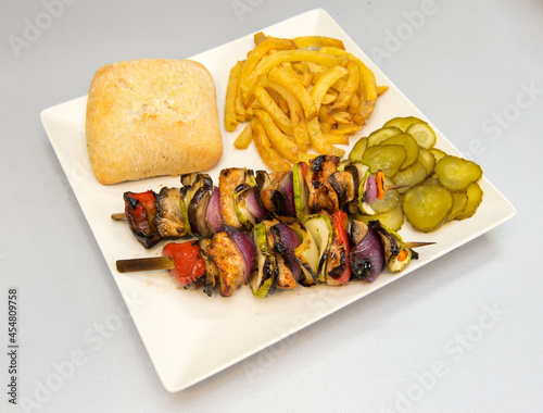 grilled chicken with vegetables