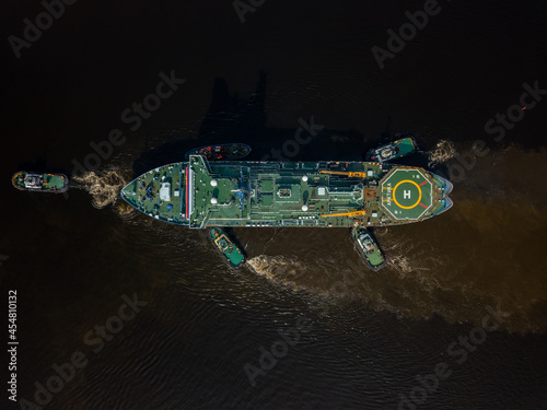 Obraz na płótnie Icebreaker Arctic. Saint Petersburg 2021 w salonie
