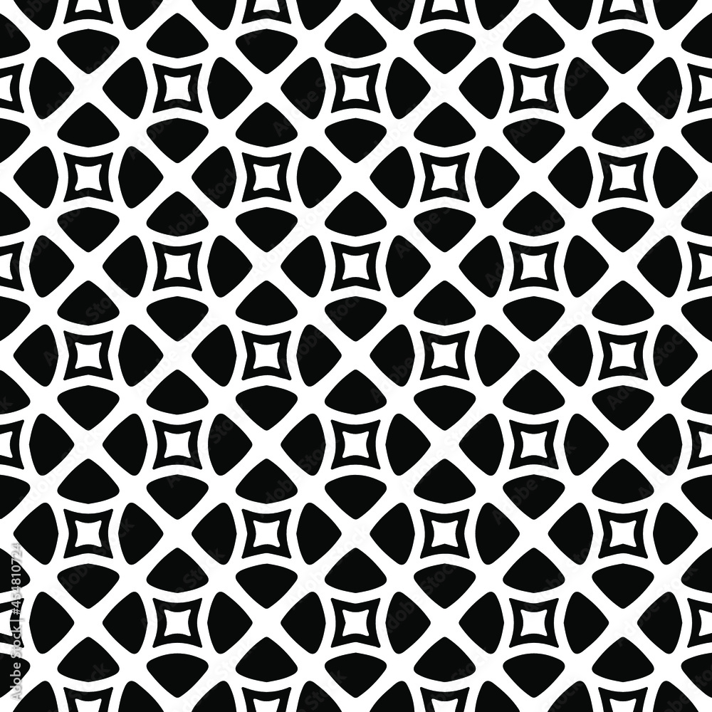floral seamless pattern background.Geometric ornament for wallpapers and backgrounds. Black and white pattern. floral seamless pattern background.Geometric ornament for wallpapers and backgrounds. Black and white pattern.
