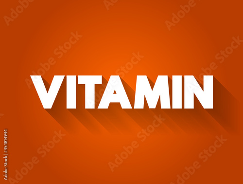 Vitamin text quote, concept background
