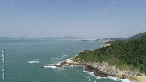 Vista aérea da Praia do Estaleirinho, Balneário Camboriú, Santa Catarina photo
