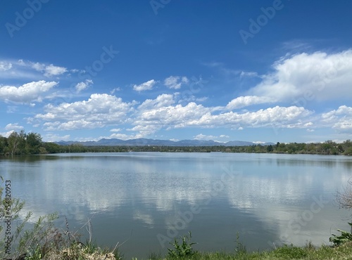 clouds over the lake