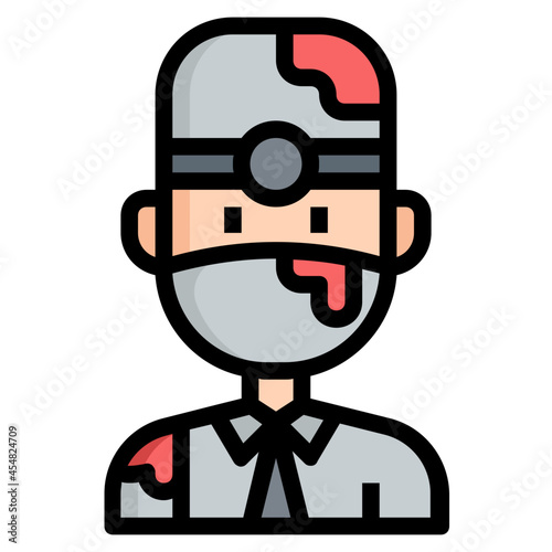 dentist Color line icon