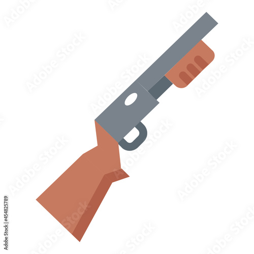 Shotgun flat icon