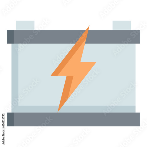 Accumulator flat icon