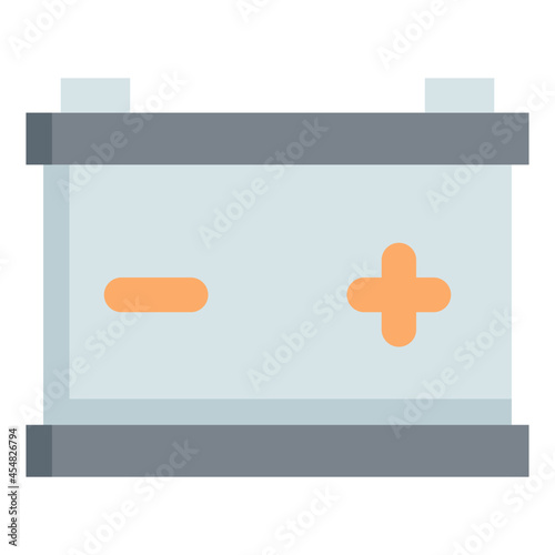 Accumulator flat icon