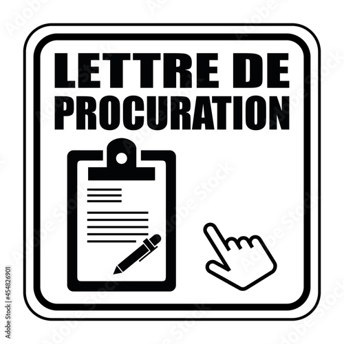 Logo lettre de procuration.